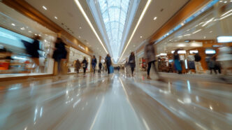Centro comercial en movimiento