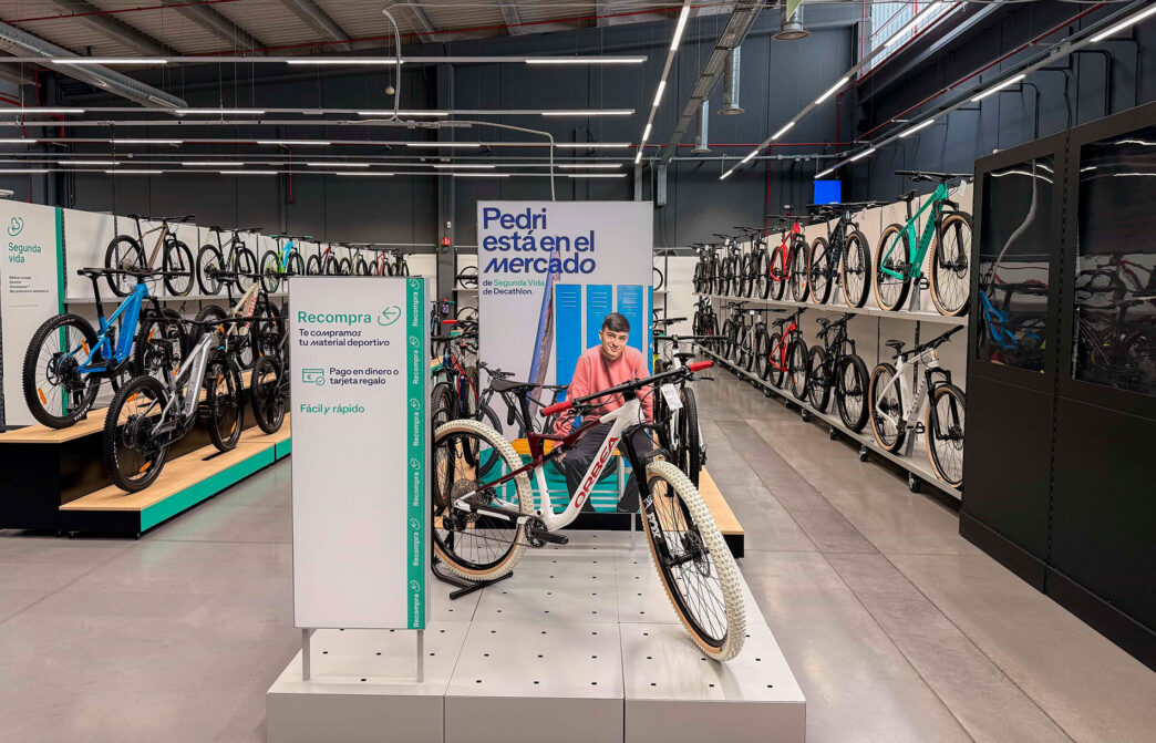 Primera Pro Shop de Decathlon dedicada íntegramente al ciclismo de segunda mano, en su tienda de Rivas-Vaciamadrid.