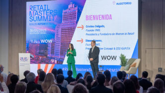 Cristina Delgado y Dimas Gimeno en la presentación del Retail Masters Summit 2025