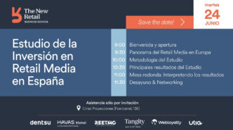 Cartel Save the Date para la presentación del Estudio de la Inversión en Retail Media en España