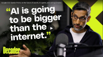 Entrevista a Sundar Pichai, CEO de Alphabet y Google, en el podcast Decoder de The Verge