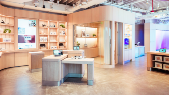 La única Meta Store abierta hasta el momento, en su campus de Burlingame, California