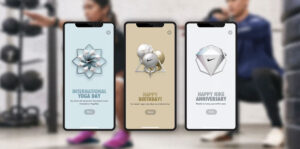 Imágenes de la Nike Training App. NIKE