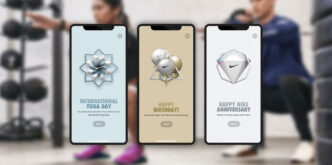 Imágenes de la Nike Training App. NIKE
