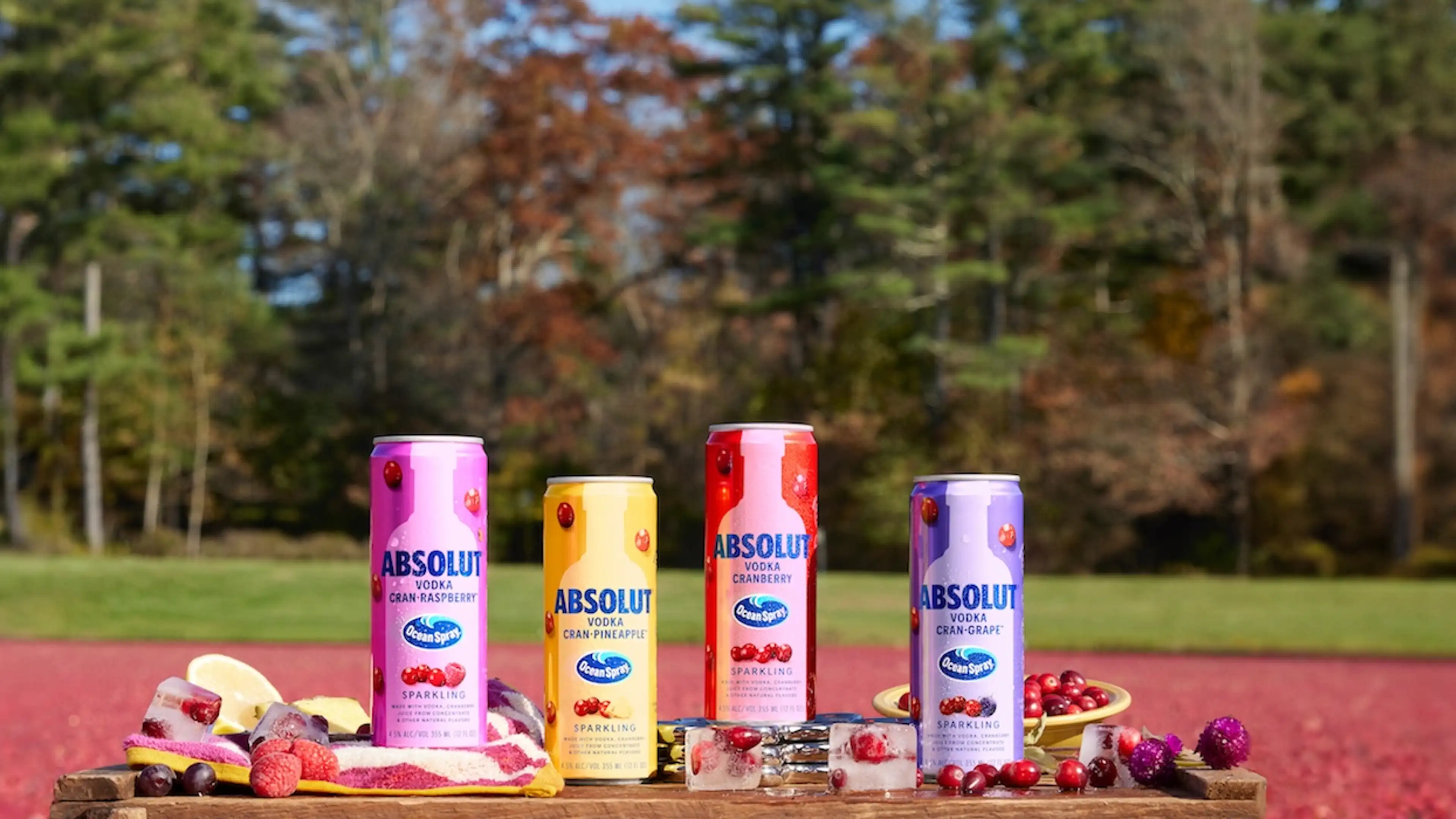 Colección de las Ready-To-Drink de Absolut y Ocean Spray. ABSOLUT