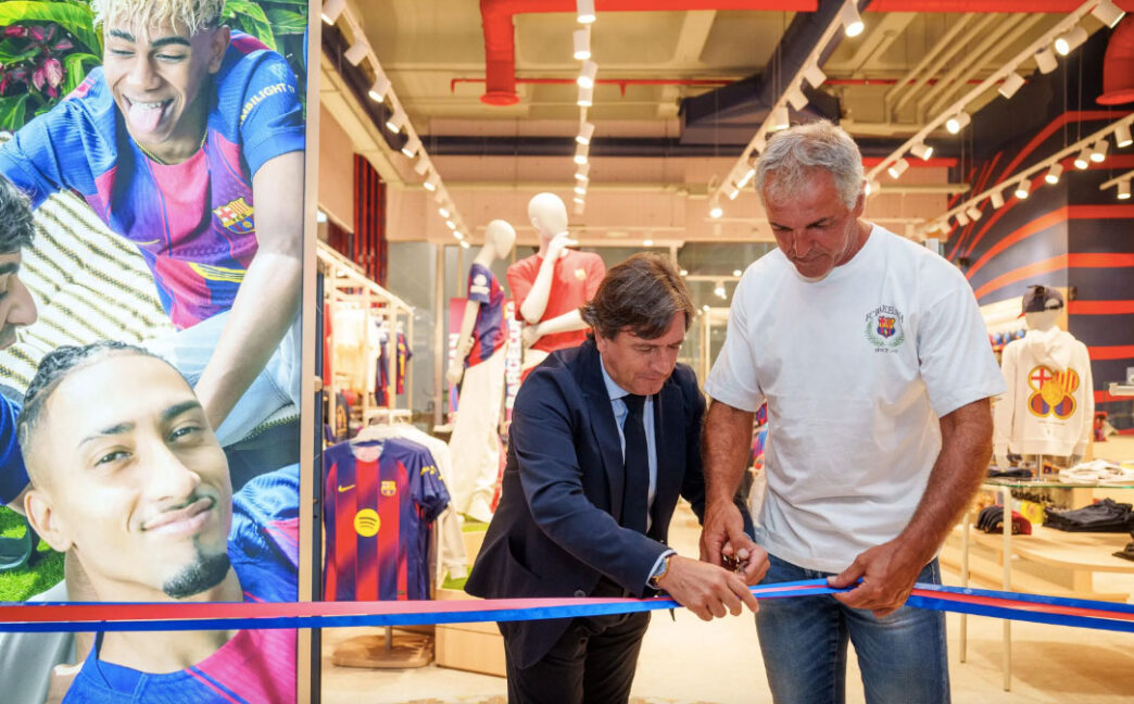 Inauguración de la tienda del FC Barcelona en el aeropuerto de Mallorca