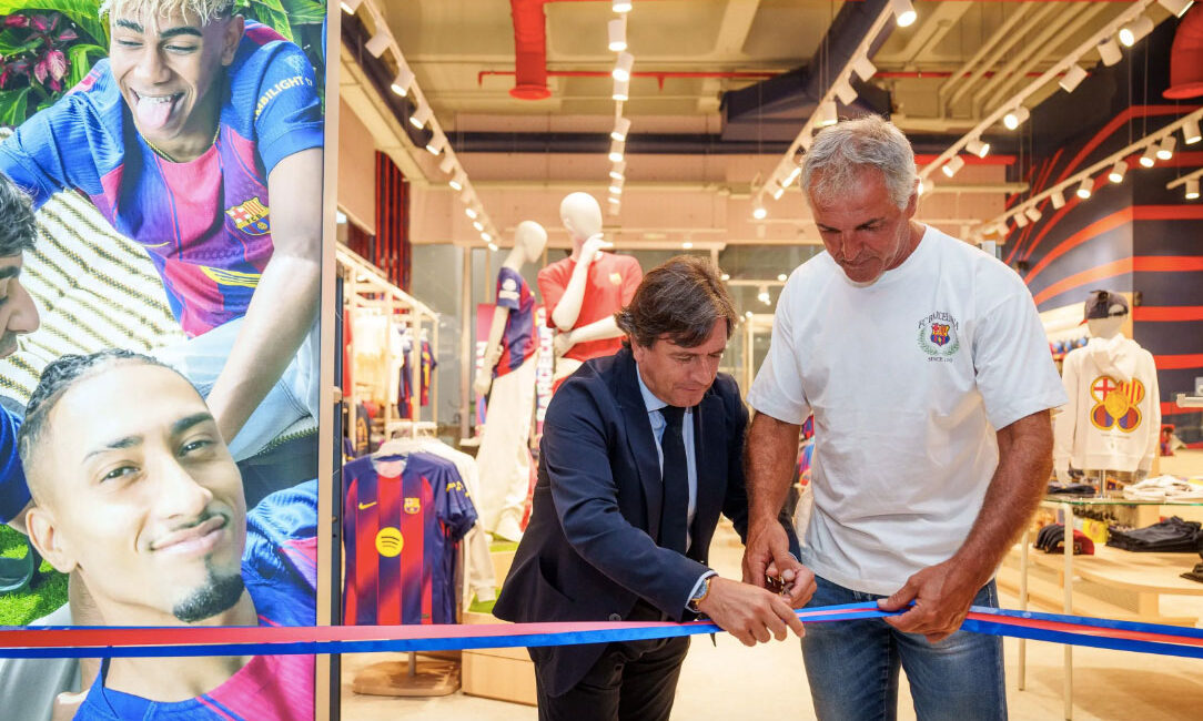 Inauguración de la tienda del FC Barcelona en el aeropuerto de Mallorca