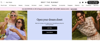 La web Rent the Runway fue una de las pioneras que permitía alquilar prendas de marca