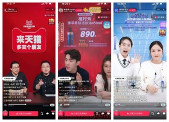 Influencers promocionando productos Influencer en Taobao Live